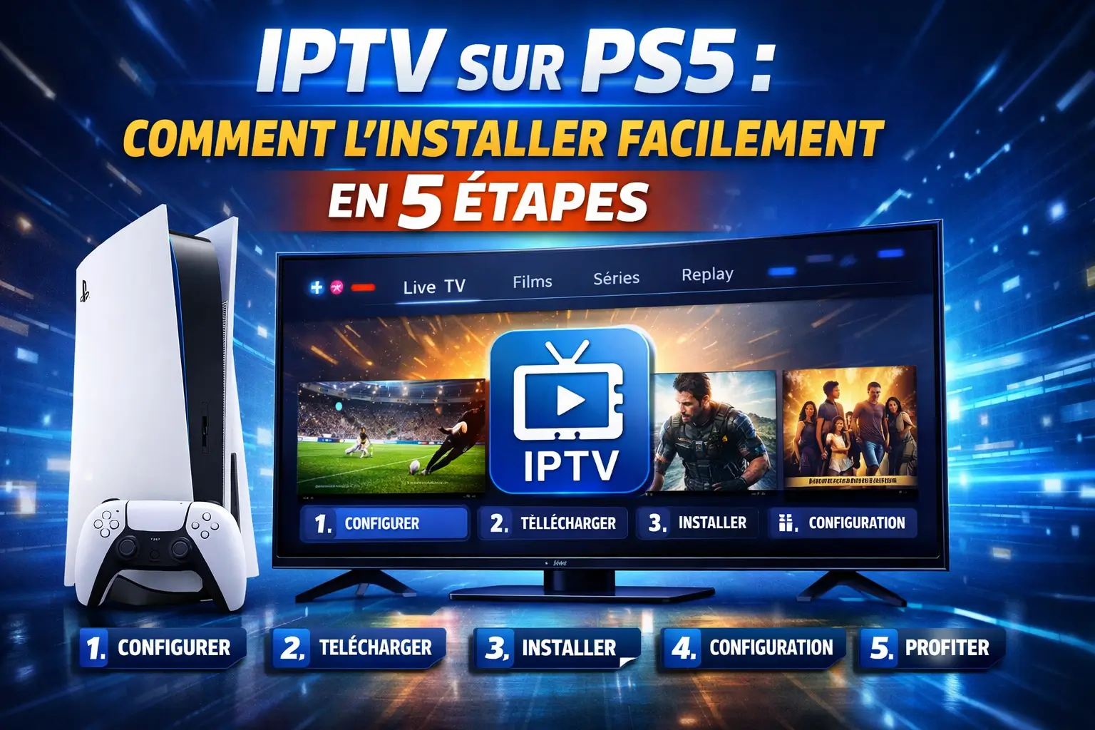 Installer IPTV sur PS5 - 5 Méthodes Qui Marchent en 2026