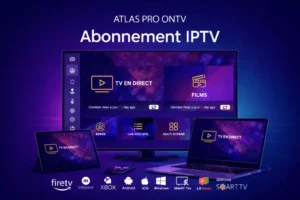 Interface principale d'Atlas IPTV APK