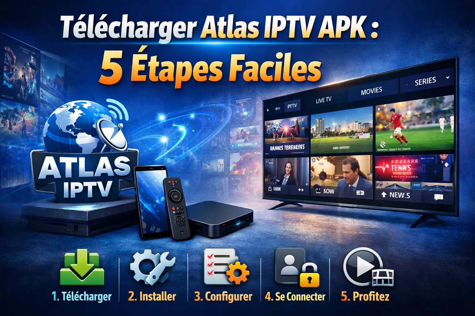 Télécharger Atlas IPTV APK 5 Étapes Faciles