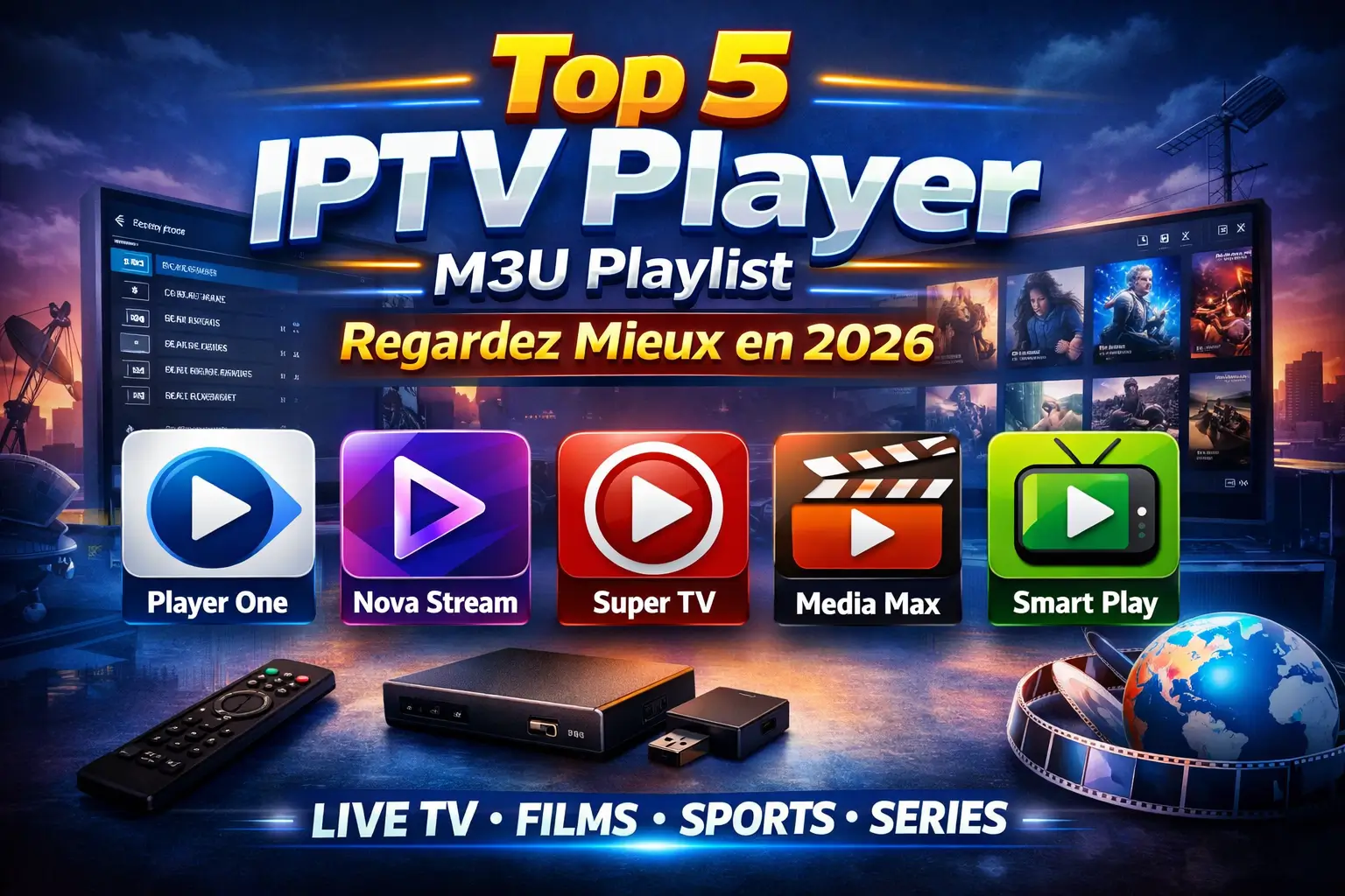 Top 5 IPTV Player M3U Playlist Regardez Mieux en 2026