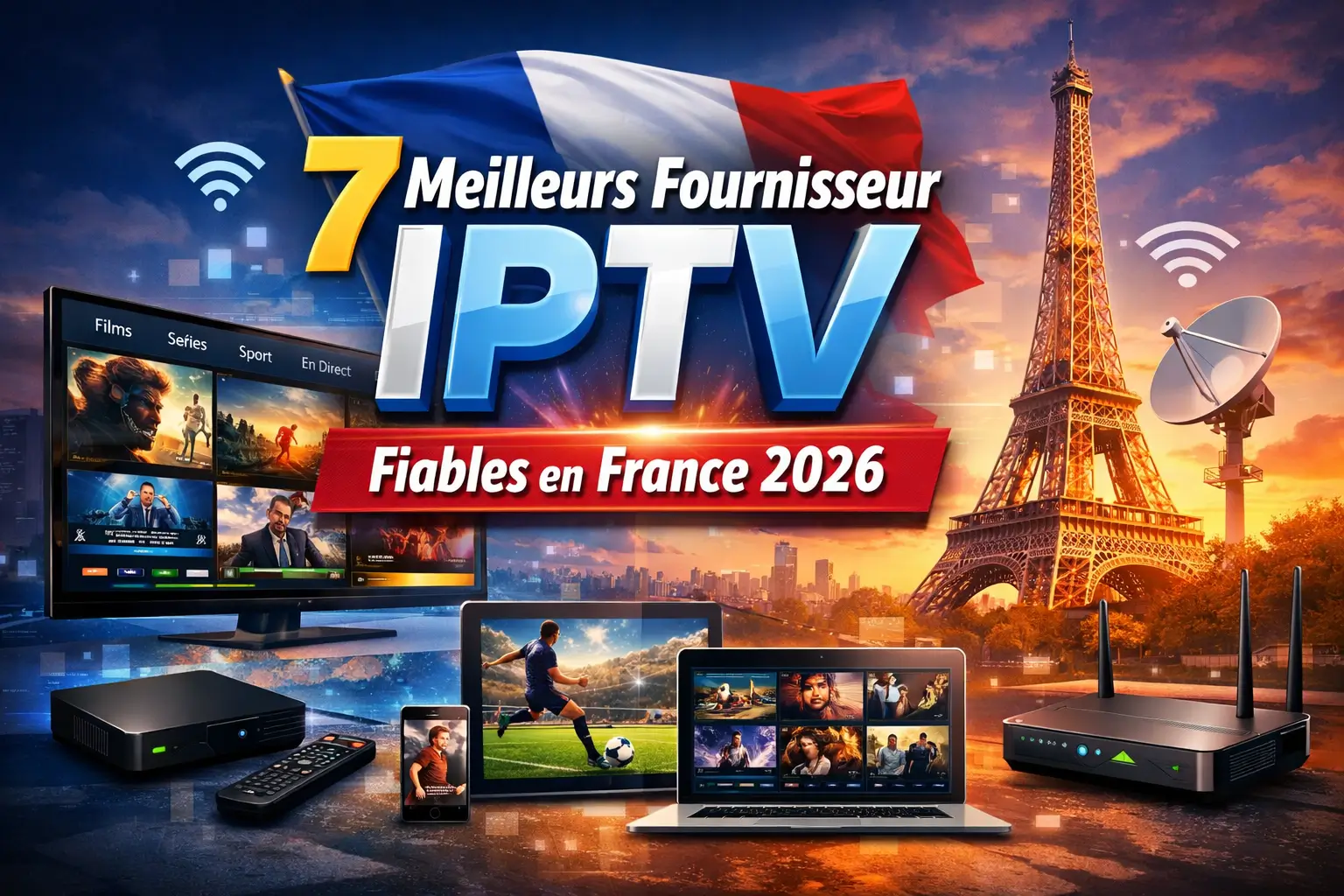 7 Meilleurs Fournisseur IPTV Fiables en France 2026