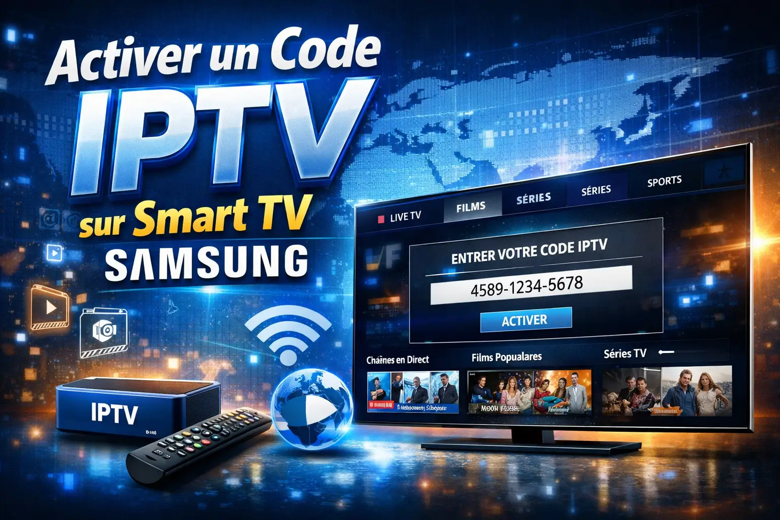 Activer un Code IPTV sur Smart TV Samsung