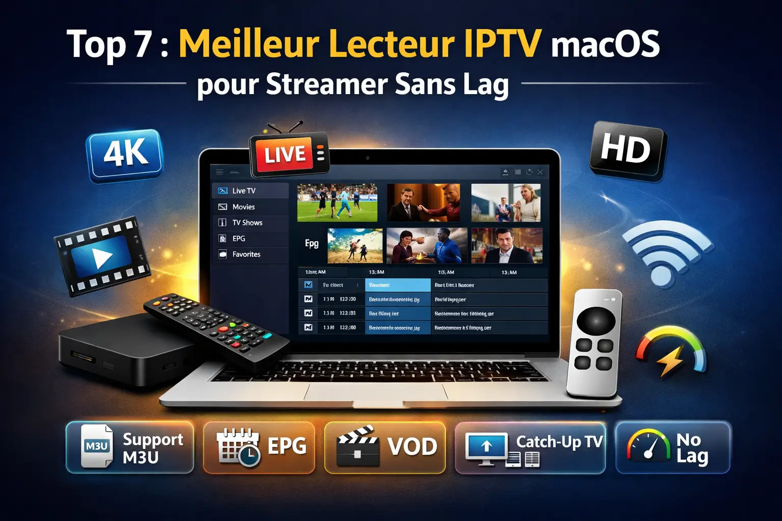 Top 7 Meilleur Lecteur IPTV macOS Sans Coupures